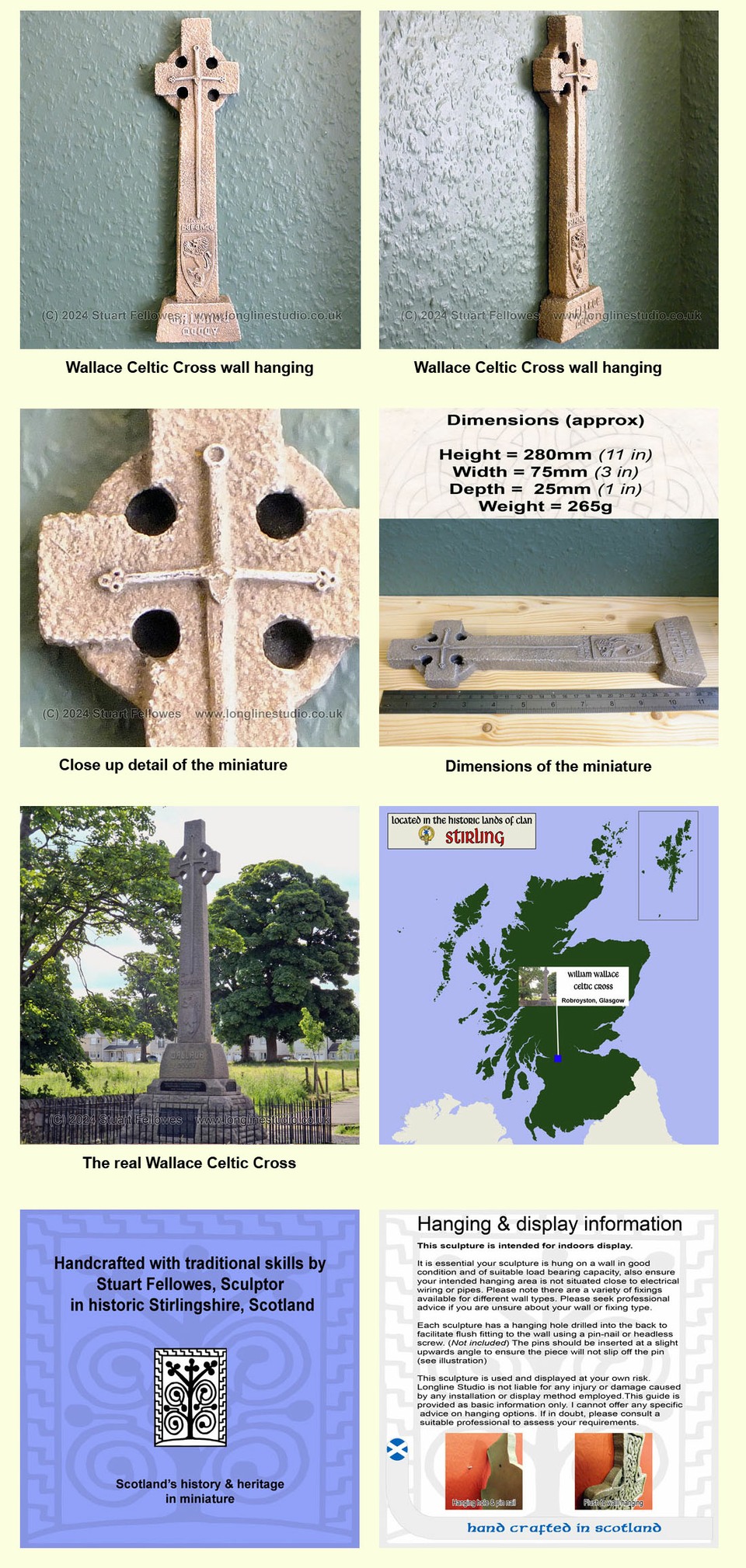 william wallace celtic cross, robroyston, glasgow, stuart fellowes, longline studio