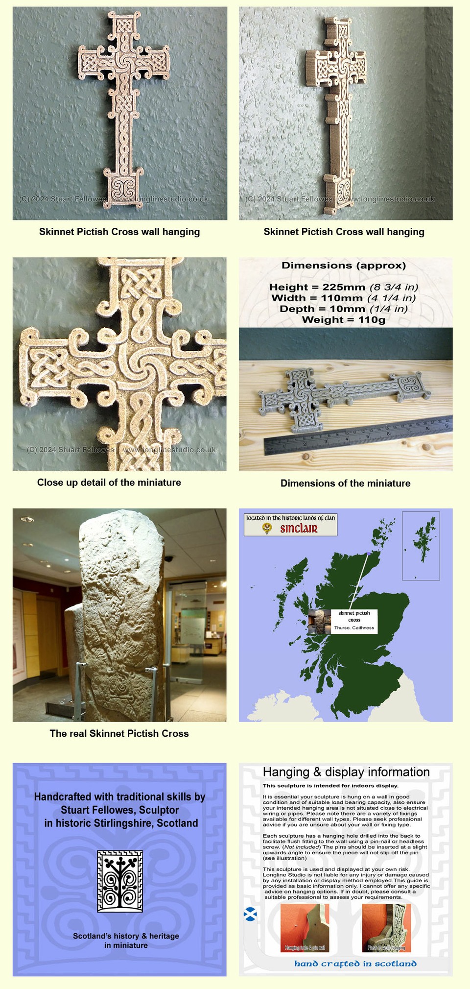 Skinnet pictish cross, thurso, stuart fellowes, longline studio