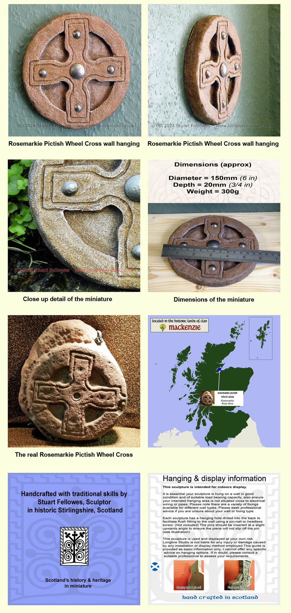 rosemarkie pictish cross, stuart fellowes, longline studio
