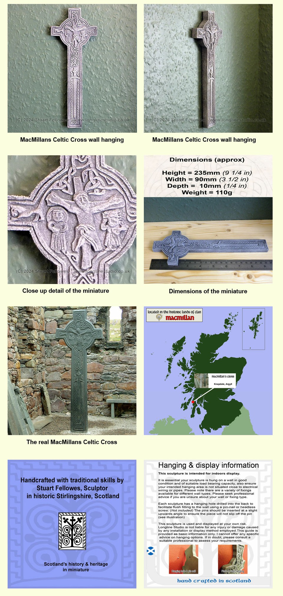 macmillan celtic cross, kilmory, knap, argyll, stuart fellowes, longline studio