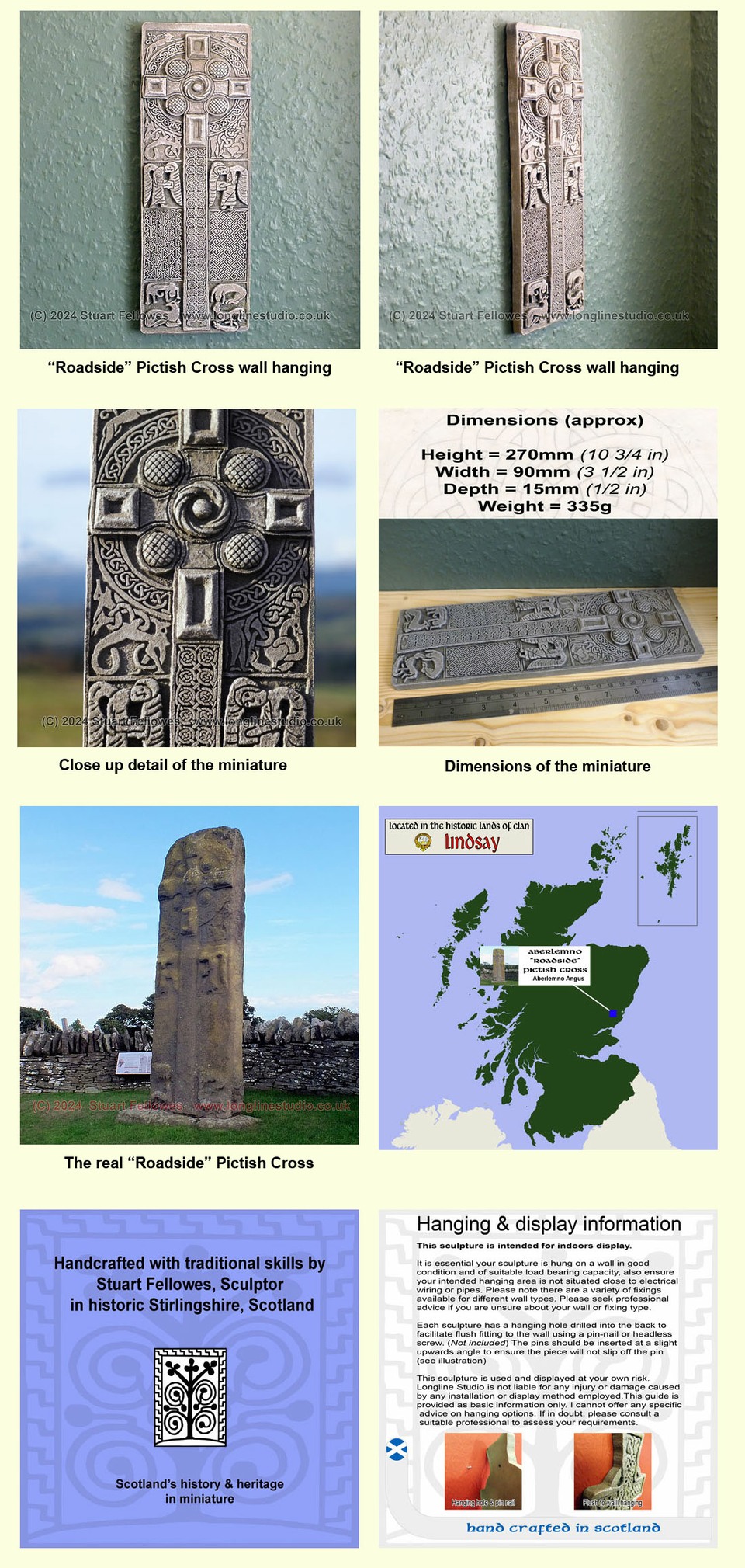 aberlemno roadside, pictish cross, stuart fellowes, longlinestudio
