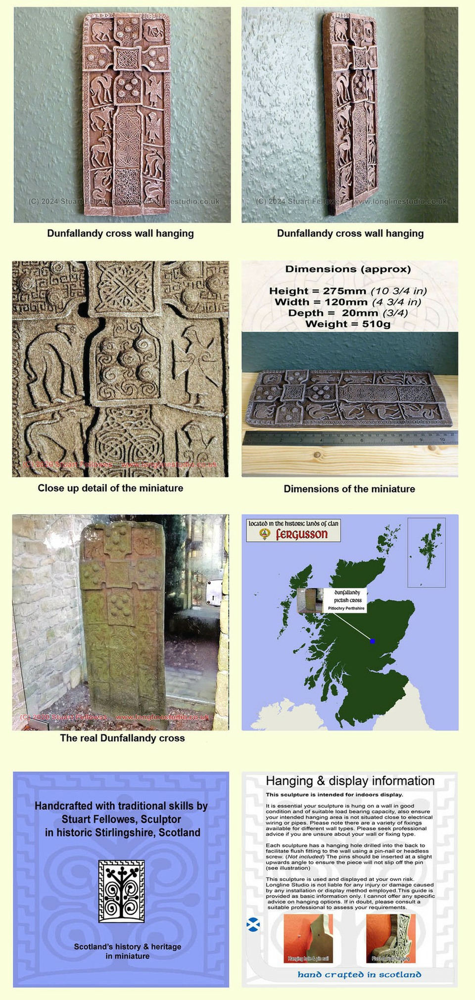 Dunfallandy Pictish Cross, perthshire, stuart fellowes, longline studio