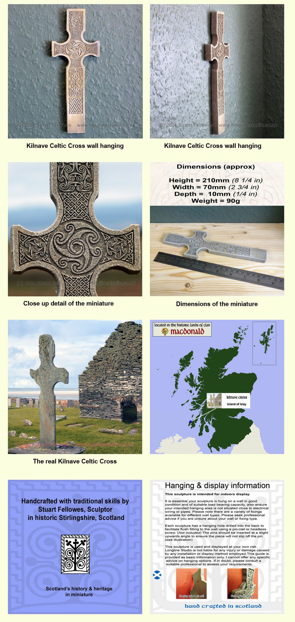kilnave celtic cross, islay, stuart fellowes, longline studio